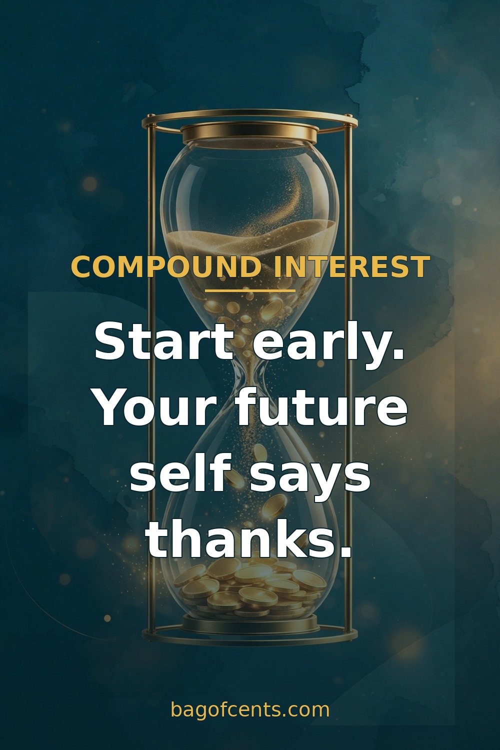 Compound interest — start early and let time do the work