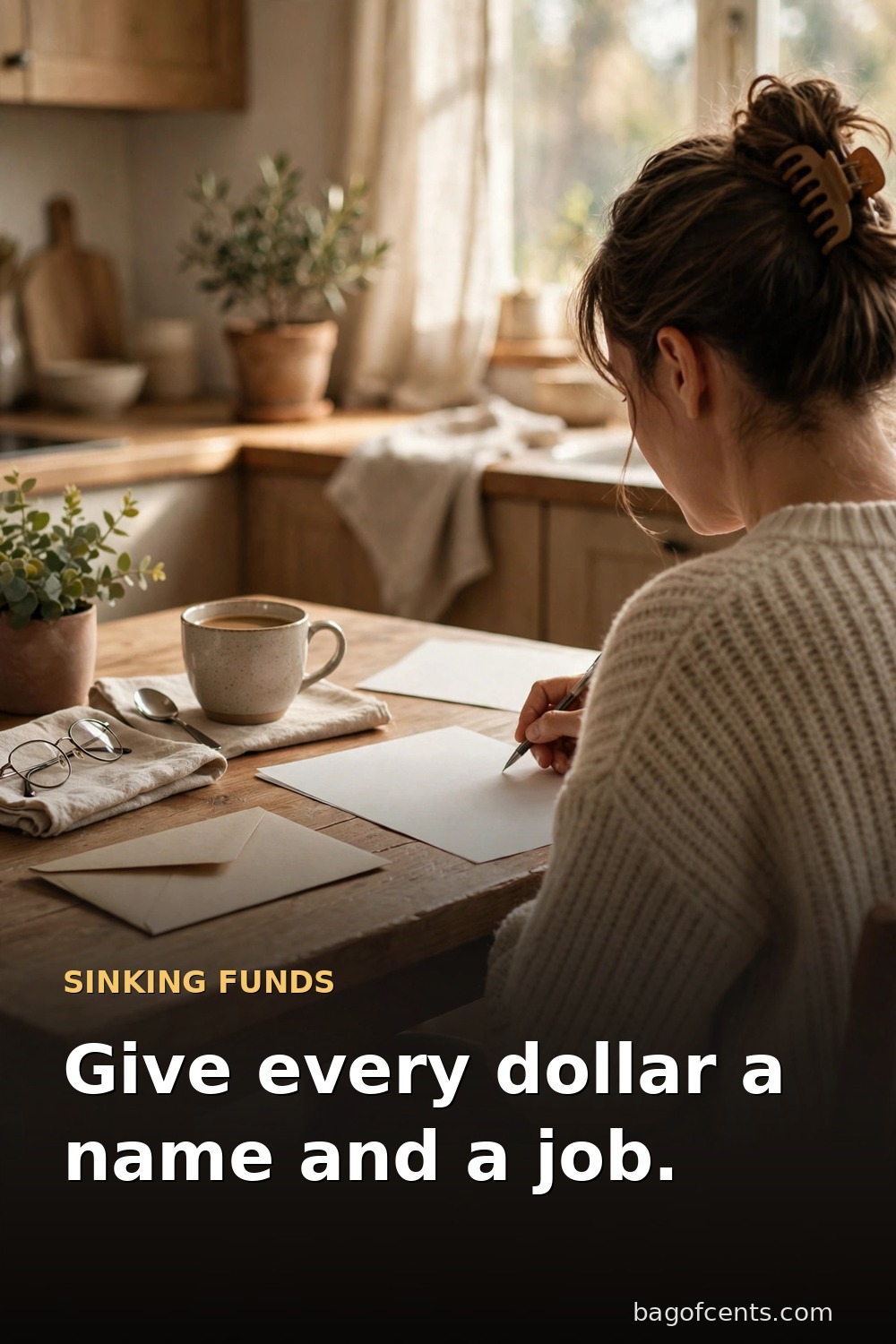Give every dollar a name and a job — sinking funds quote