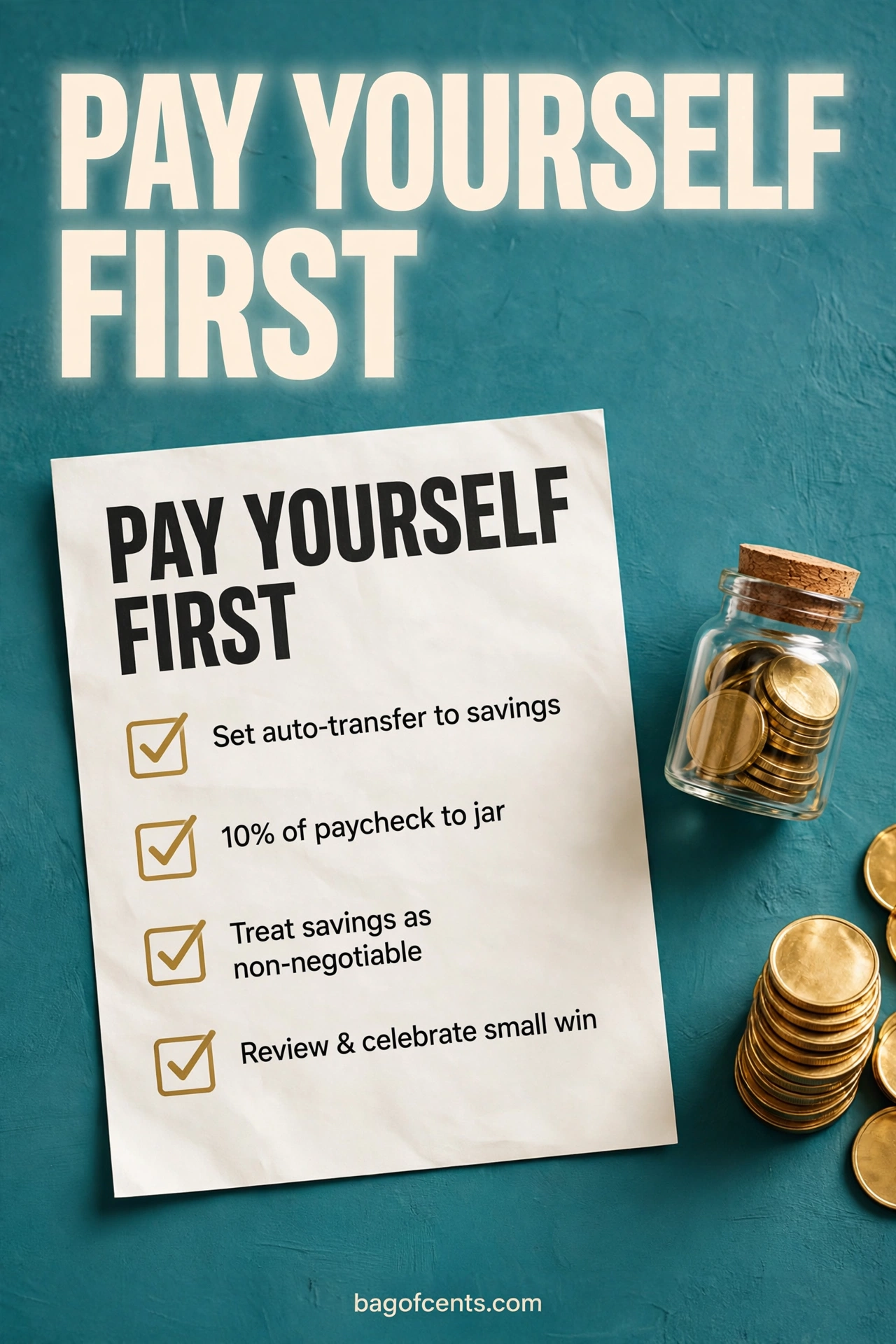 Pay yourself first automatic savings budget